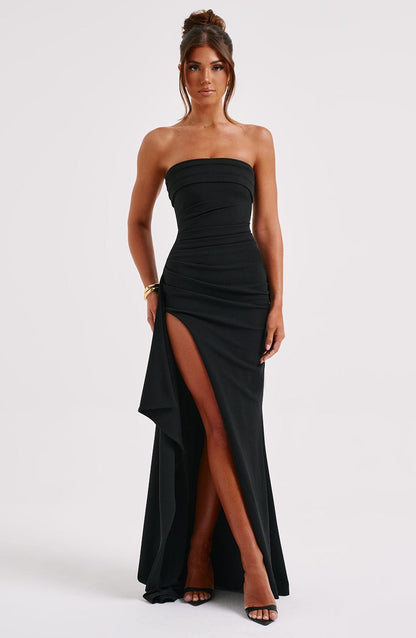 Willa | Maxikleid mit tiefem Schlitz