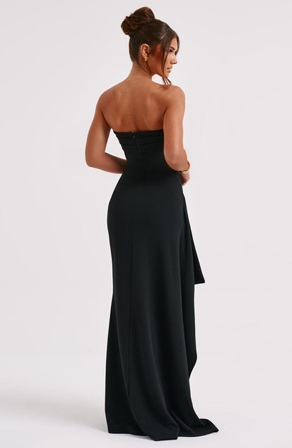 Willa | Maxikleid mit tiefem Schlitz