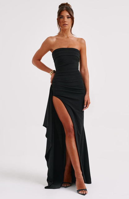 Willa | Maxikleid mit tiefem Schlitz
