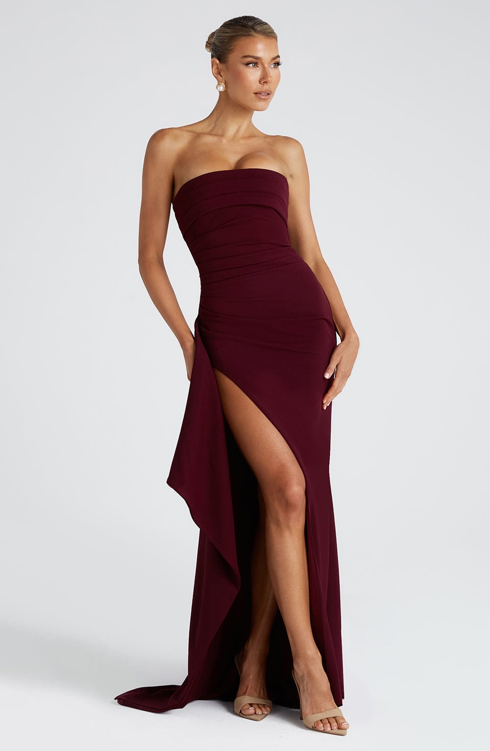 Willa | Maxikleid mit tiefem Schlitz