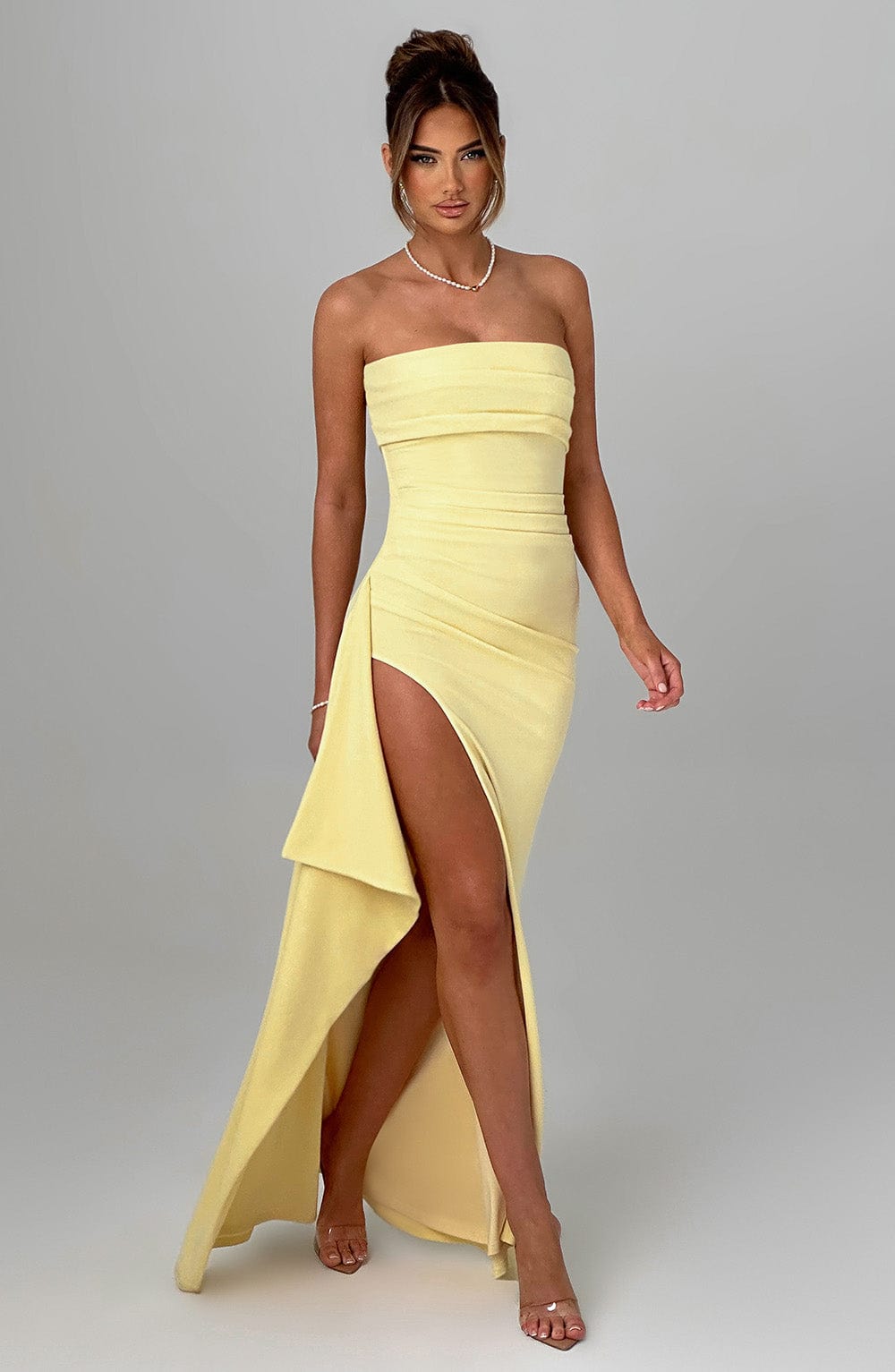 Willa | Maxikleid mit tiefem Schlitz