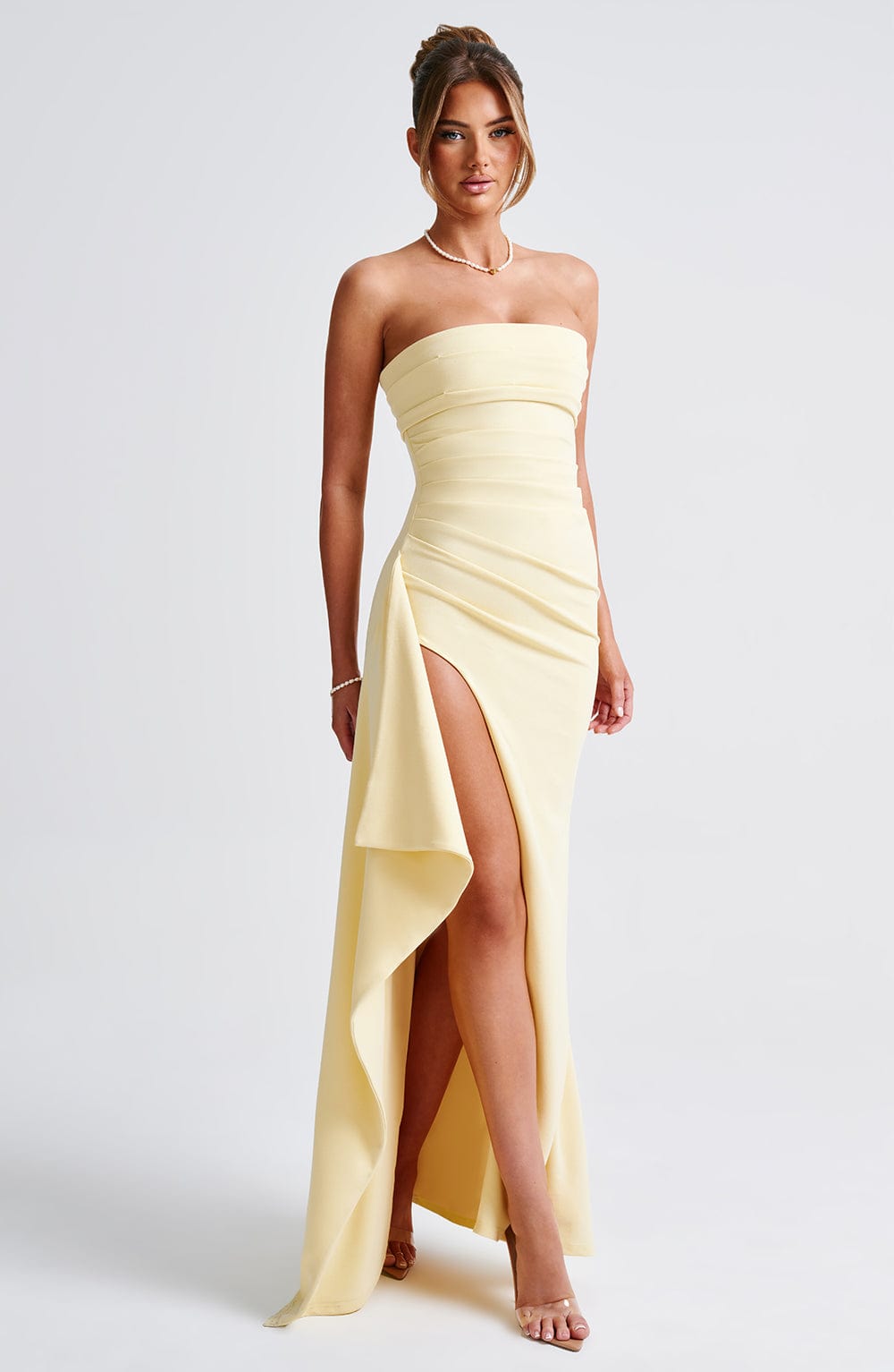 Willa | Maxikleid mit tiefem Schlitz