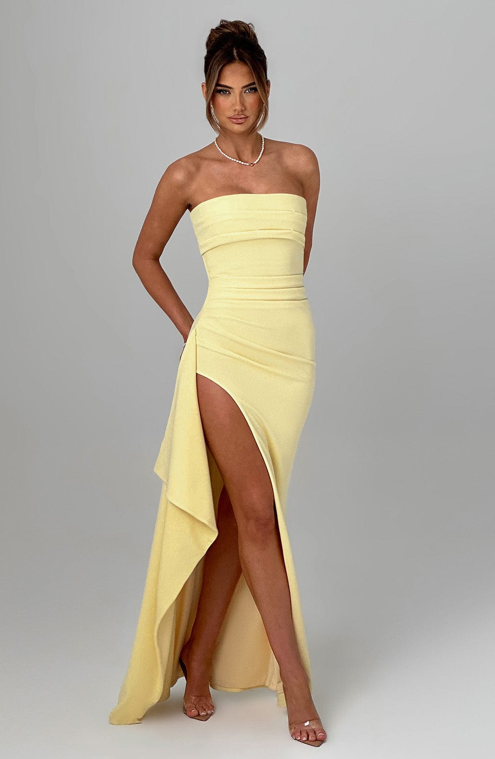 Willa | Maxikleid mit tiefem Schlitz