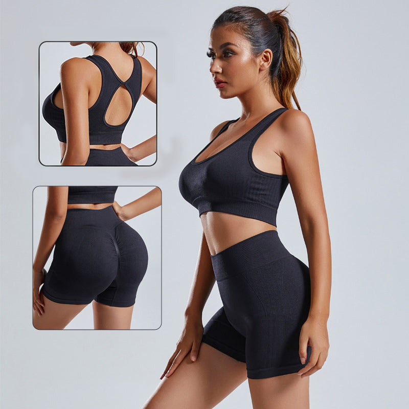 FitStyle Eleganz | Nahtloses Gymnastikset für Damen mit Po-Betontem Design