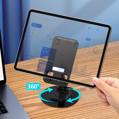 DrehFlex | 360° drehbarer Aluminium-Telefon- und Tablet-Ständer für optimale Nutzung
