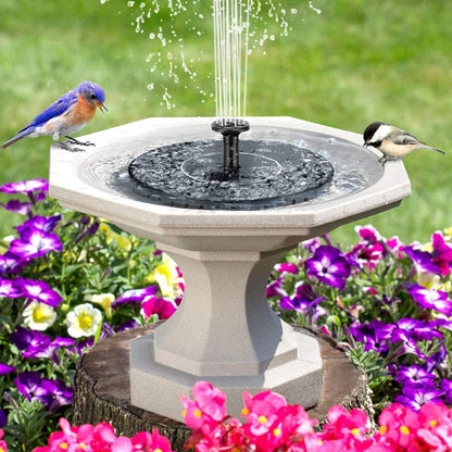 SonnenSprudel | Umweltfreundlicher Solarbrunnen für Vögel und Gartenvergnügen