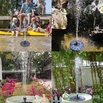 SonnenSprudel | Umweltfreundlicher Solarbrunnen für Vögel und Gartenvergnügen