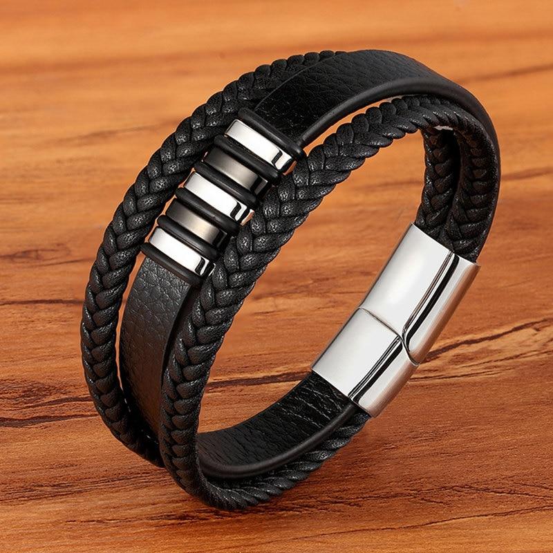 LederEleganz | Exklusive Herrenarmbänder aus echtem Leder für einen zeitlosen Look