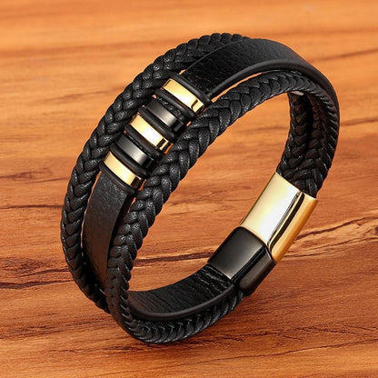 LederEleganz | Exklusive Herrenarmbänder aus echtem Leder für einen zeitlosen Look