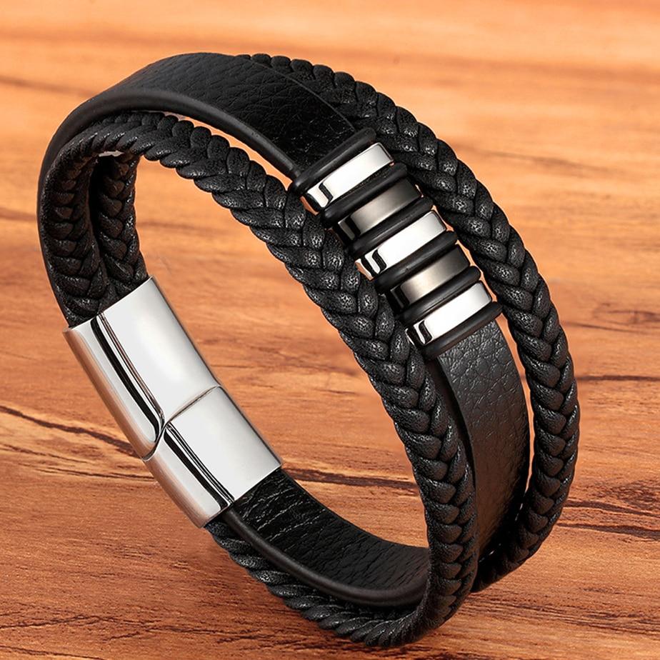 LederEleganz | Exklusive Herrenarmbänder aus echtem Leder für einen zeitlosen Look