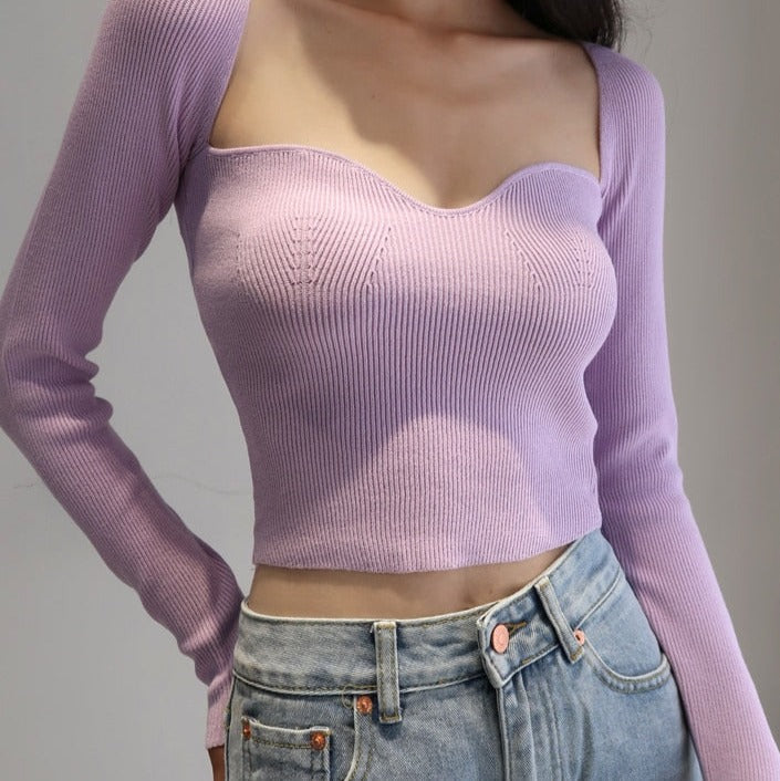 Eleganz für Damen | Vielseitiges Top mit tiefem Ausschnitt