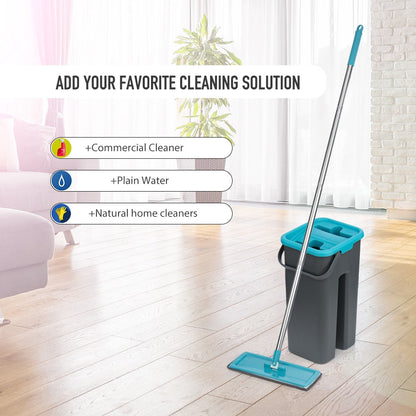 ReinigerPro | 360° Flexibler Mop + 4 GRATIS Pads