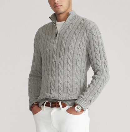 Caldwell© | Eleganter Kaschmir-Zopfpullover mit 50% Rabatt