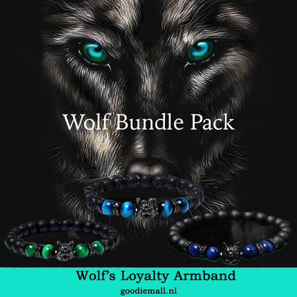 WolfSpirit Armband | Spirituelle Kraft und Schutz durch Edelsteine