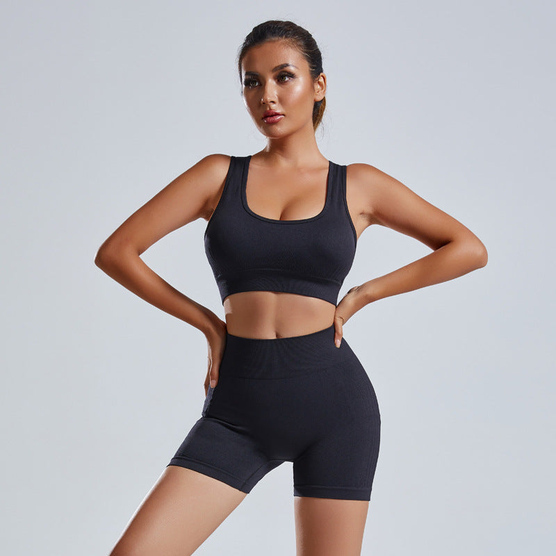 FitStyle Eleganz | Nahtloses Gymnastikset für Damen mit Po-Betontem Design