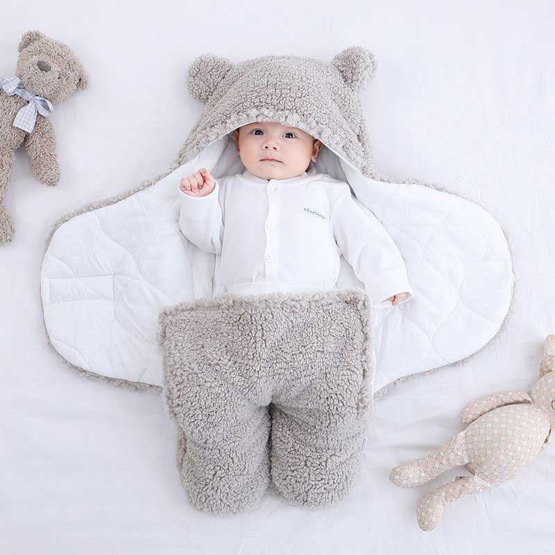 TeddyTraum | Kuscheliger Fleece-Schlafsack für Babys 0-6 Monate