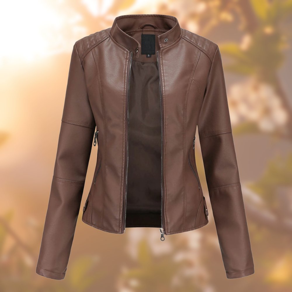 Lederjacke Zoë | Stilvoller Begleiter für eleganten Herbstlook