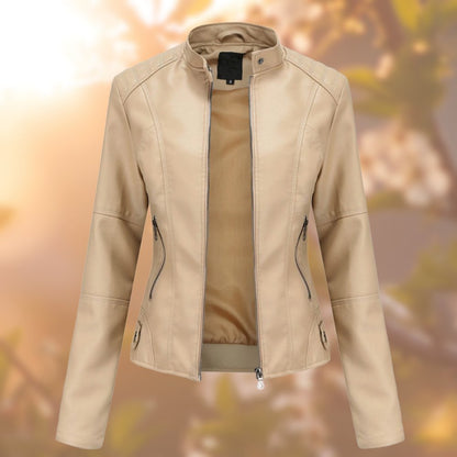 Lederjacke Zoë | Stilvoller Begleiter für eleganten Herbstlook