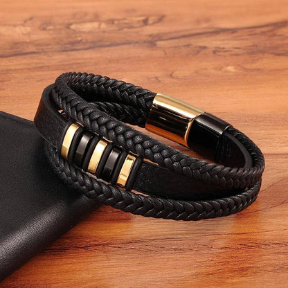 LederEleganz | Exklusive Herrenarmbänder aus echtem Leder für einen zeitlosen Look