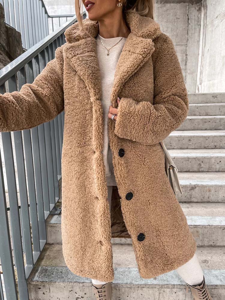 Sierra Teddy-Mantel | Stilvoll und Warm für den Winter 2024