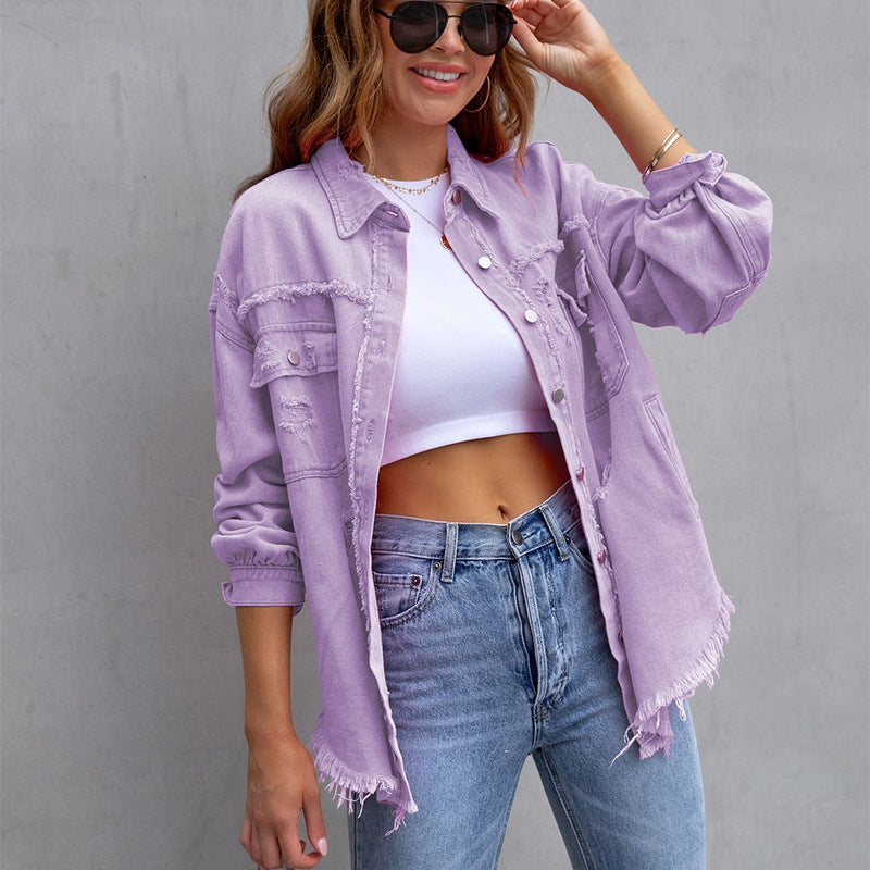 Sylvia Style | Elegante und vielseitige Damen Jeansjacke