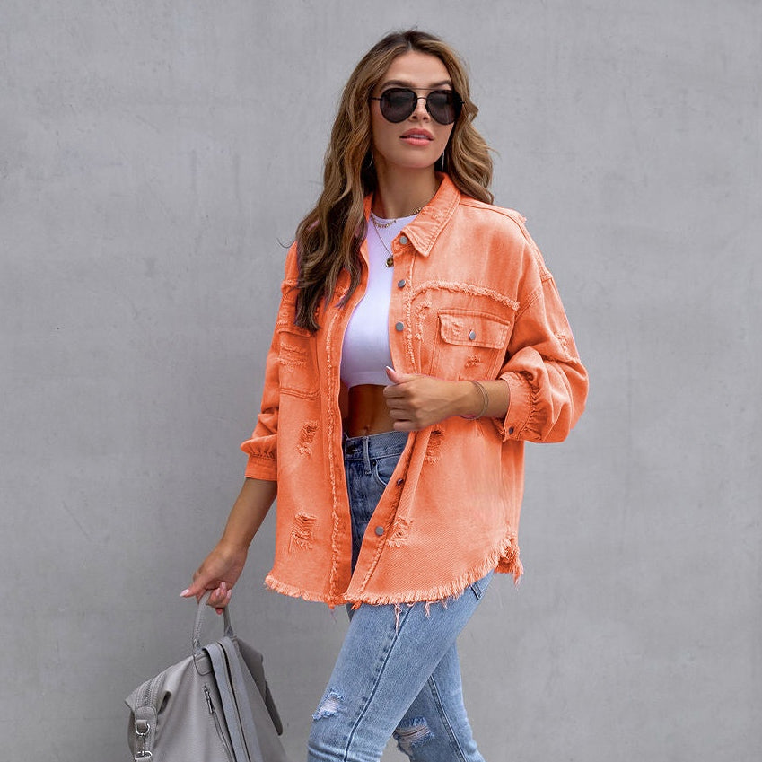 Sylvia Style | Elegante und vielseitige Damen Jeansjacke